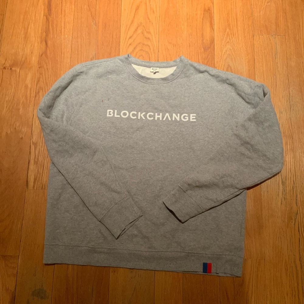 KULE  BLOCKCHANGE   sweatshirt gray  size L
